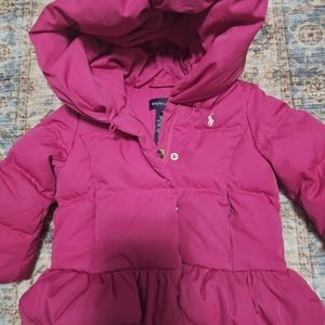 Infant Girls' "Shannon" Peplum Down Jacket -